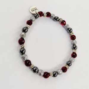 Bracciale Uomo DandyStreet Elastico Pietre dure Silver