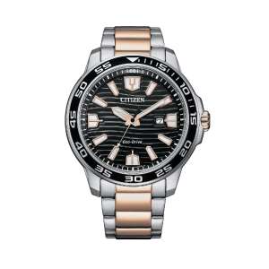 Orologio Uomo Citizen AW1524-84E eco-drive Marine Bicolore