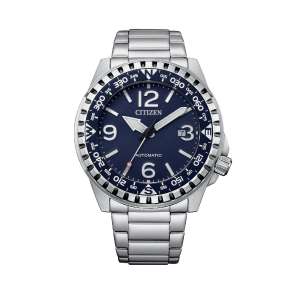 Citizen Eco-Drive Orologio radiocontrollato, toni argento / blu - Worldshop