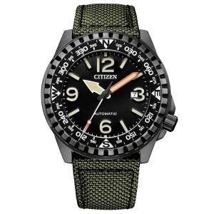 Orologio Uomo Military Automatico Acciaio Sub  Verde NJ2197-19E