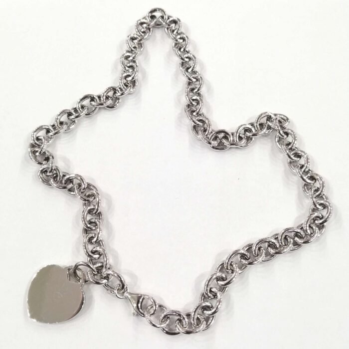 collana girocollo Cuore Argento rollò grande - immagine 2