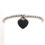 Bracciale Boule Cuore Argento Donna