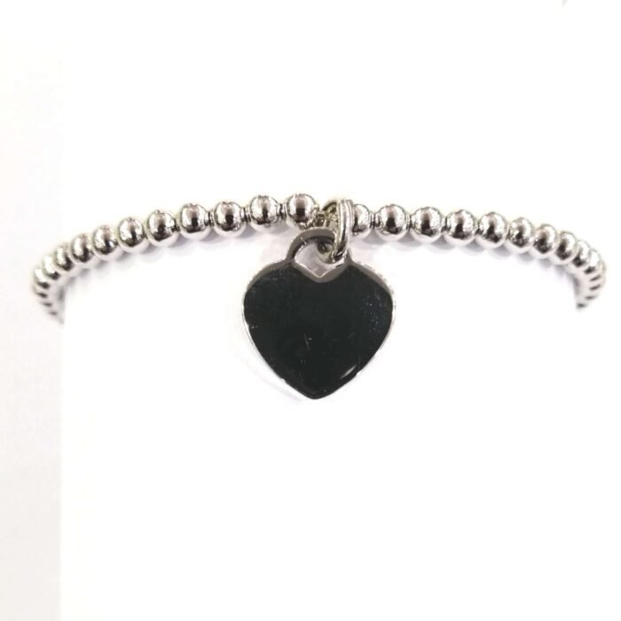 Bracciale Boule Cuore Argento Donna - immagine 2