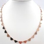 Collier Argento Rosato Cuori