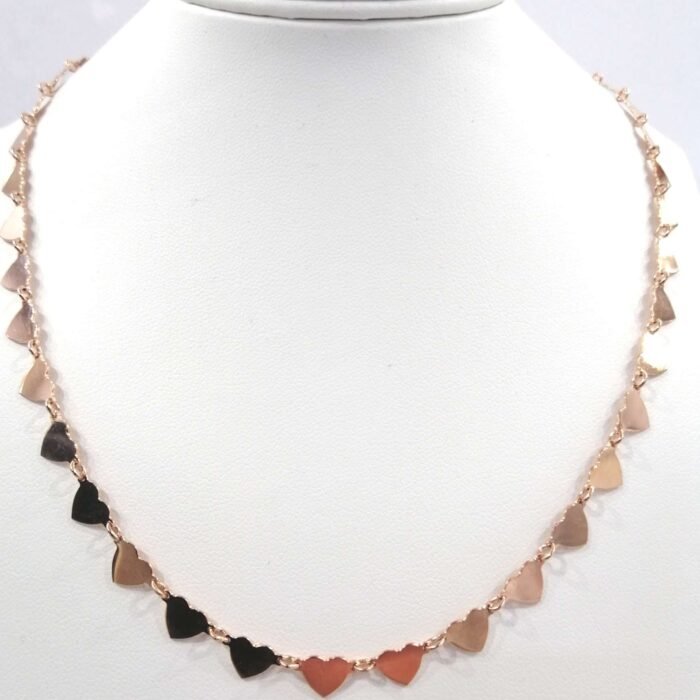 Collier Argento Rosato Cuori - immagine 2