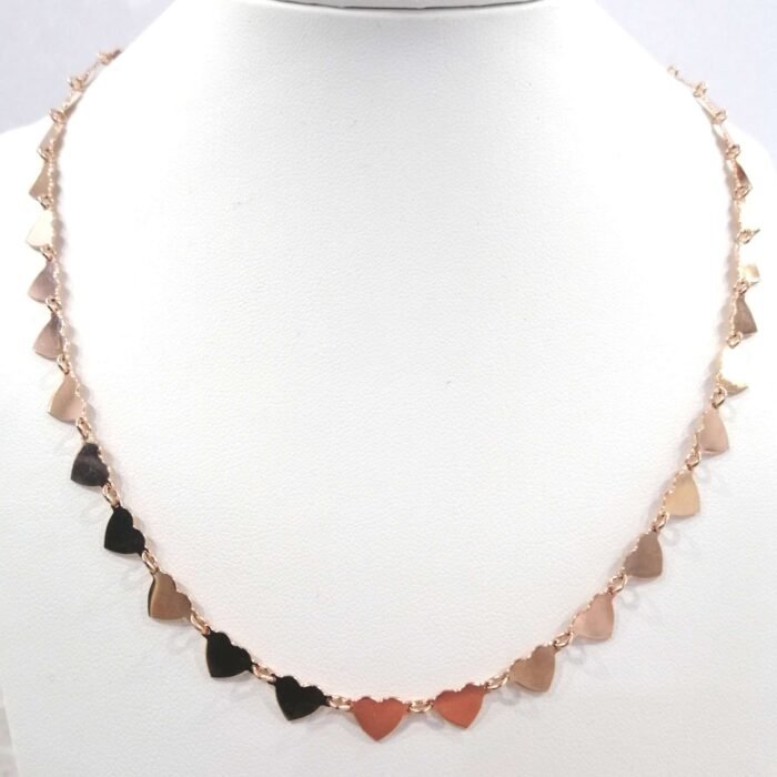Collier Argento Rosato Cuori - immagine 3