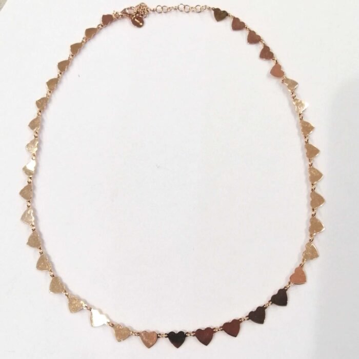 Collier Argento Rosato Cuori - immagine 4