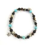 Bracciale Uomo DandyStreet Elastico Pietre dure Silver
