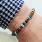 Bracciale Uomo DandyStreet Elastico Pietre dure Silver - immagine 2