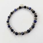 Bracciale Uomo DandyStreet Elastico Pietre dure Silver