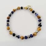 Bracciale Uomo DandyStreet Elastico Pietre dure Silver