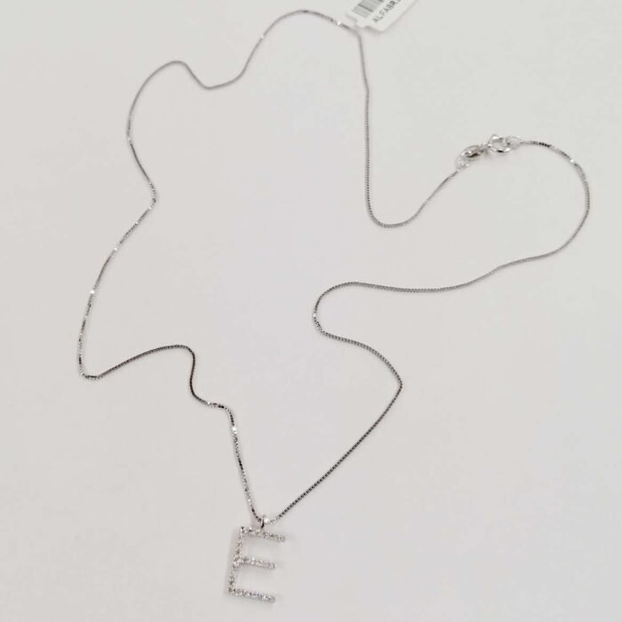 Collana Donna Girocollo Iniziale E Oro Diamanti - immagine 2