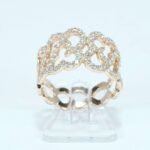 Anello fascia in argento e zirconi 9venticinque by bibigì St. Tropez  7ANR007X