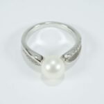 Comete Anello Perla Diamanti ANBB2078 oro bianco - immagine 4