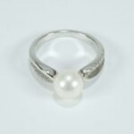 Comete Anello Perla Diamanti ANBB2078 oro bianco - immagine 5