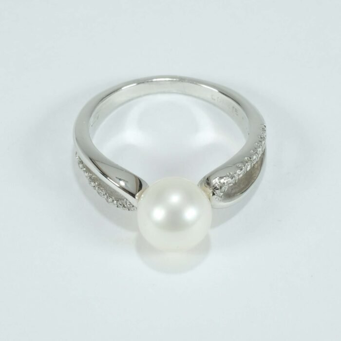 Comete Anello Perla Diamanti ANBB2078 oro bianco - immagine 5