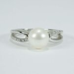 Comete Anello Perla Diamanti ANBB2078 oro bianco - immagine 6