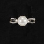 Comete Anello Perla Diamanti ANBB2078 oro bianco - immagine 7