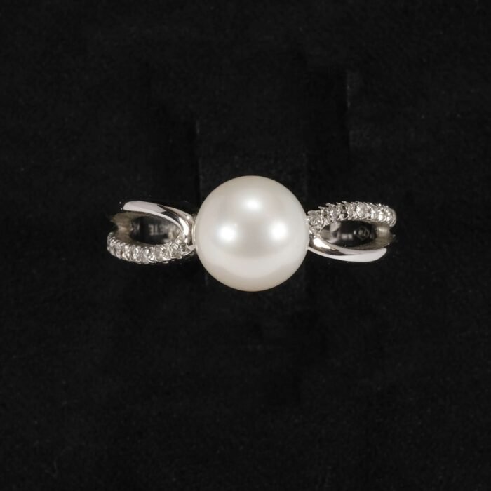 Comete Anello Perla Diamanti ANBB2078 oro bianco - immagine 7
