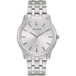 Orologio Uomo Quarzo Piatto Bulova Sutton 96B342 Silver
