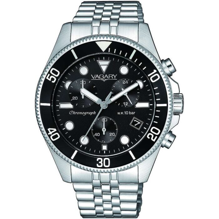 Orologio uomo Aqua39 Cronografo nero Vagary VS1-019-55 - immagine 2