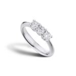 XDIAMOND Anello Trilogy  Oro 9kt  diamanti Lab Grown LXD00AN008R4BI030