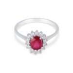 Anello Oro Rubino Diamanti DEMETRA MONTECARLO 119R055012W
