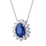 Collana Oro zaffiro Diamanti Kate DEMETRA MONTECARLO 139.Z.045.021.W.A2