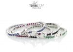 Bracciale Tennis Argento Zirconi Rosso Bianco CP Gioielli - immagine 2