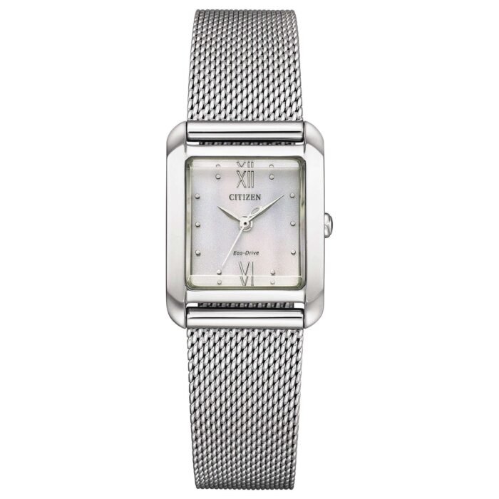 Orologio Donna Quadro Silver Citizen lady EW5590-62A - immagine 2