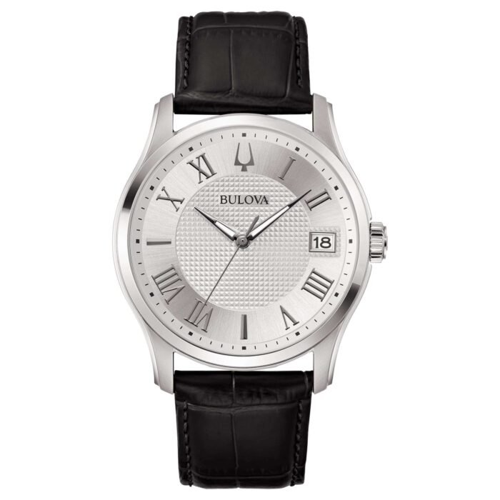 Orologio Classico Wilton Silver Pelle Bulova 96B388 - immagine 2