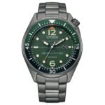 Orologio Uomo Eco Drive CITIZEN Collezione OF Seaplane Brunito Verde AW1717-81X