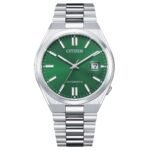Orologio Uomo Acciaio Automatico Citizen TsuYosa Verde NJ0150-81X