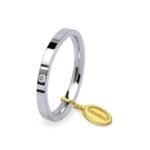 Fede Comoda UNOAERRE Cerchio di Luce 2,5mm 25AFC2/001 oro bianco Dia