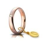 Fede Comoda UNOAERRE 4 mm 40AFC10015 oro rosa dia
