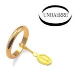 Anello Fede Classica UNOAERRE francesina g4 oro giallo 40AFN4