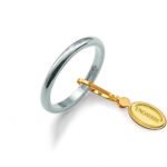 Anello Fede Classica UNOAERRE francesina g3 oro bianco  30AFN4