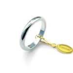 Anello Fede Classica UNOAERRE francesina g4  oro bianco 40AFN4