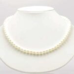 Collana Perle  6/6,5 mm Demetra  Fresh Water Oro Bianco - immagine 2