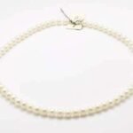 Collana Perle  6/6,5 mm Demetra  Fresh Water Oro Bianco - immagine 3