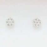Orecchini Punto luce Diamanti Corona effetto solitario ORDH046