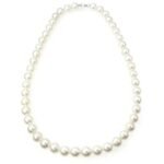 Collana Perle  6/6,5 mm Demetra  Fresh Water Oro Bianco