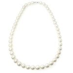 Collana Perle  9/10 mm Demetra Fresh Water Oro Bianco
