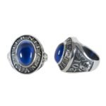 ANELLO Uomo Argento Blu COLLAGE  Glam  A067