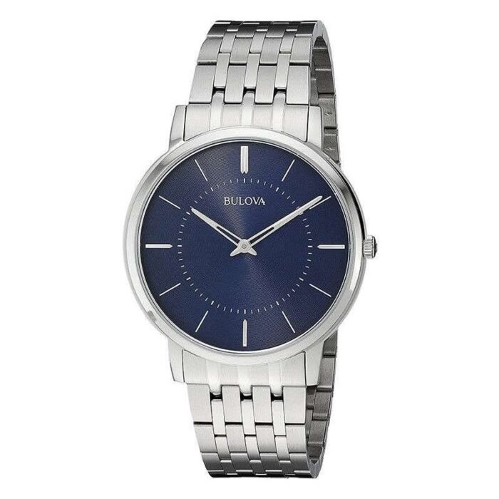Orologio Uomo Acciaio Piatto Blu Bulova 96A188 - immagine 4