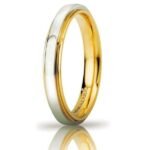 Fede  UNOAERRE Cassiopea Slim 3mm Oro giallo bianco Brillanti Promesse  50AFC282