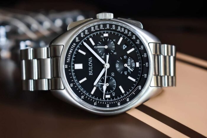 BULOVA MOON WATCH LUNAR APOLLO 15  ACCIAIO 96B258 - immagine 2