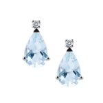 Orecchini Acquamarina Demetra Oro 18 kt Diamante 0281303004