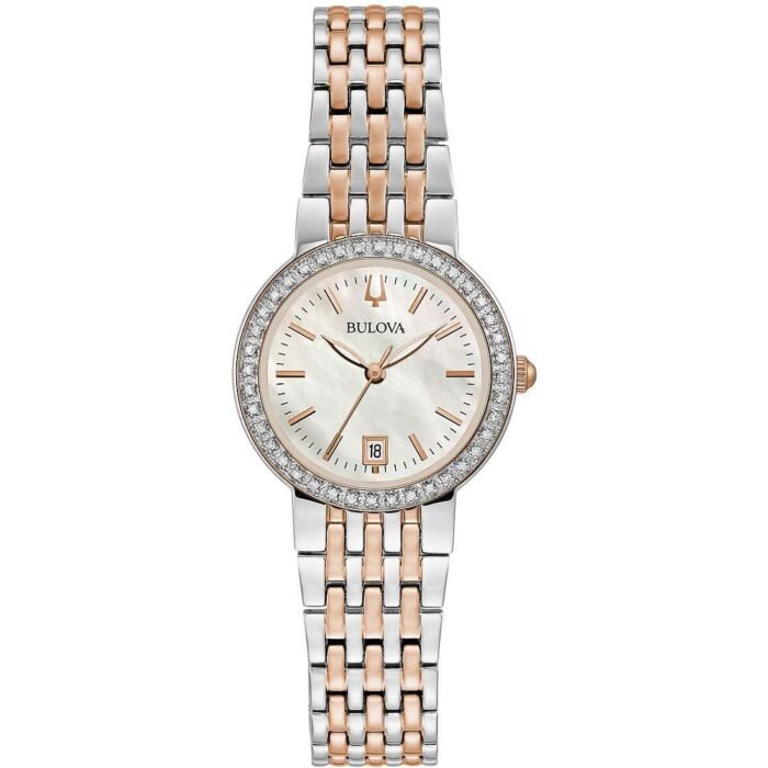 orologio solo tempo donna Bulova Classic Lady Diamond  98R280 - immagine 2