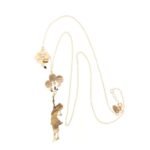 COLLANA LE FAVOLE BIMBA COI PALLONCINI IN ARGENTO E GLITTER